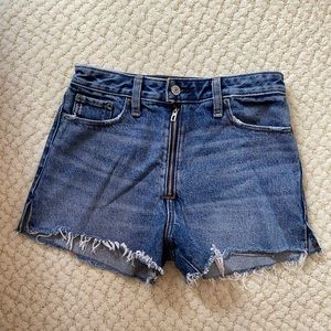 Abercrombie and Fitch Zipper Denim Shorts